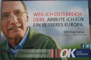 1. Wahlplakat Othmar KARAS - Mrz 2014   Bild: WEBSCHOOL