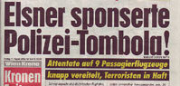 KRONEN ZEITUNG - Titelseite, Schlagzeile am 11. August 2006