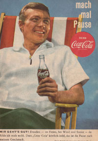 Coca Cola Pepsi Cola Plakat Und Inserate Von 1956 Bis 1970