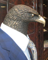 Adler im Anzug bei Sir Anthony in der Krntnerstrae in Wien. Bild: WEBSCHOOL, 19. Juli 2014