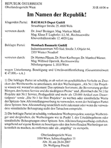 OLG-Urteil vom 26. April 2007 verffentlicht am 29. Dezember 2007 in KURIER und KRONE